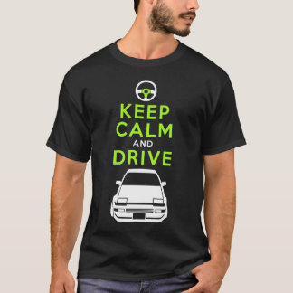 Kalm houden en station - AE86- /version4 T-shirt