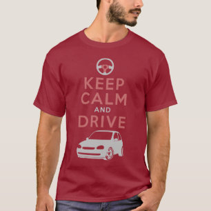 Kalm houden en station -Corsa-/versie5 T-shirt