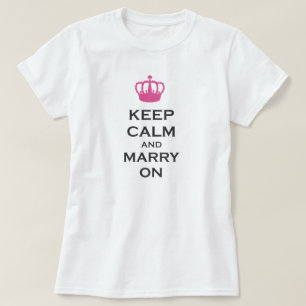 Kalm houden en strijken op roze Shirt