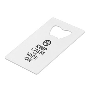 Kalm houden en tape ingeschakeld ~ Self Motivatie Kredietkaart Flessenopener