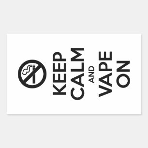 Kalm houden en tape ingeschakeld ~ Self Motivatie Rechthoekige Sticker
