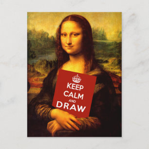 Kalm houden en tekenen briefkaart