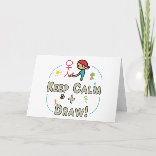 Kalm houden en tekenen kaart (Voorkant)