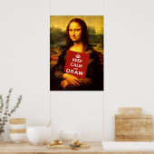 Kalm houden en tekenen poster (Keuken)