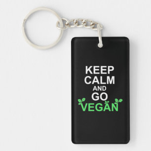 Kalm houden en Vegan gaan Sleutelhanger
