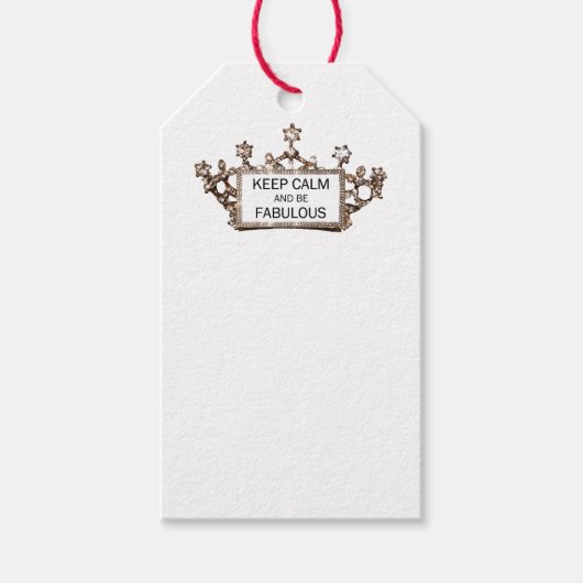 "Kalm houden en verbluffend zijn" Cadeaulabel (Voorkant)