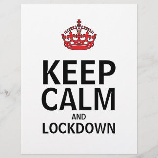 Kalm houden en vergrendelen Poster Flyer