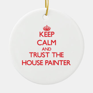 Kalm houden en vertrouwen op de huisschilder keramisch ornament