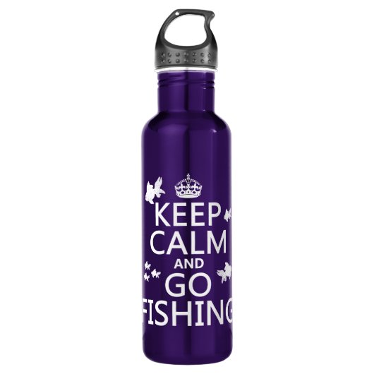 Kalm houden en Vist Waterfles (Voorkant)