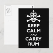 Kalm houden en voer uit briefkaart (Voorkant / Achterkant)