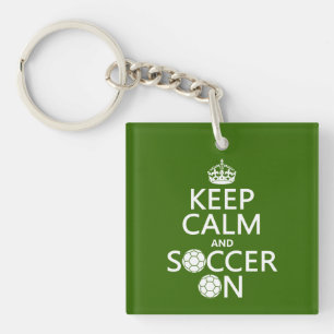 Kalm houden en Voetbal aan Sleutelhanger