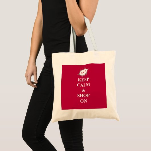 kalm houden en winkelen tote bag (Voorkant (product))