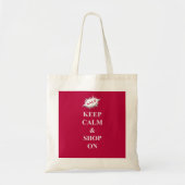 kalm houden en winkelen tote bag (Voorkant)