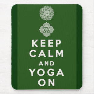 Kalm houden en Yoga aan Muismat