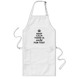 Kalm houden Er is een olie voor die Apron. Lang Schort