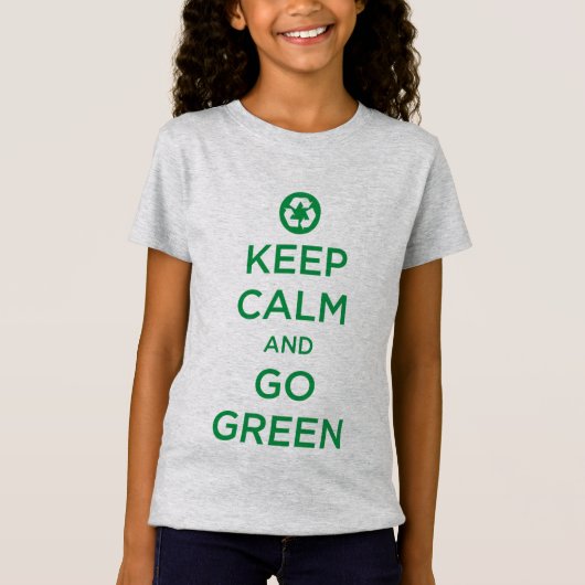 "Kalm houden Groen" T-shirt (Voorkant)