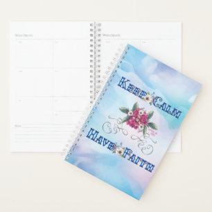 Kalm houden heeft vertrouwen planner