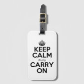 Kalm houden... het is m'n draai. bagagelabel (Voorkant (verticaal))