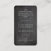 Kalm houden Ik ben de bruiloft-planner Funny Chalk Visitekaartje (Achterkant)