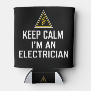 Kalm houden Ik ben een elektricien Koelbox Blikjeskoeler