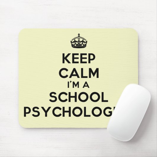 Kalm houden Ik ben een Muismat van schoolpsycholoo (Met muis)