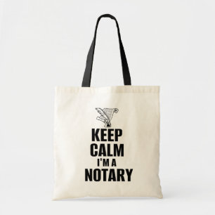 Kalm houden Ik ben een Notarische Quill Pen en Doc Tote Bag