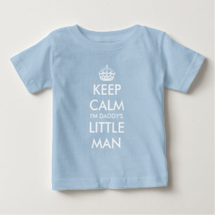 Kalm houden... ik ben papa's kleine man baby shirt