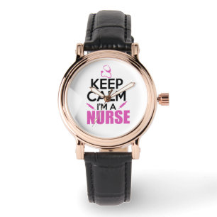 Kalm houden Ik ben verpleegster Horloge
