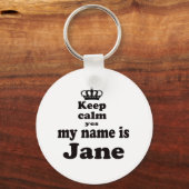 Kalm houden Ja Mijn naam is Jane Sleutelhanger (Voorkant)