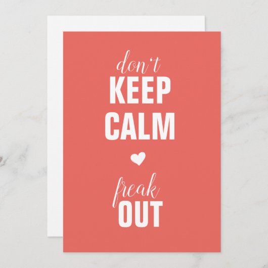 Kalm houden Je bent een grootmoeder-aankondiging Aankondiging (Voorkant / Achterkant)