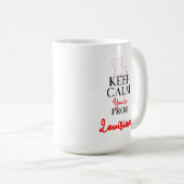 Kalm houden Je bent van Louisiana Koffiemok (Voorkant rechts)