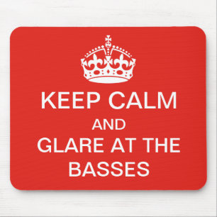 Kalm houden - kijk naar de basses mousepad muismat