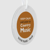 Kalm houden Land Ornament (voorkant)