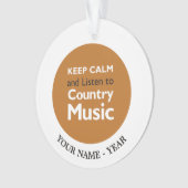 Kalm houden Land Ornament (voorkant)