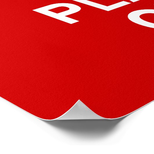 Kalm houden - Marching Baritone Poster (Hoek)