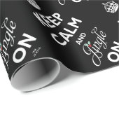 Kalm houden op kerstfeestdag cadeaupapier (Rol Hoek)