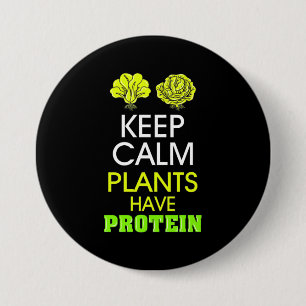 Kalm houden Planten hebben eiwitten Ronde Button 7,6 Cm