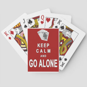 Kalm houden pokerkaarten