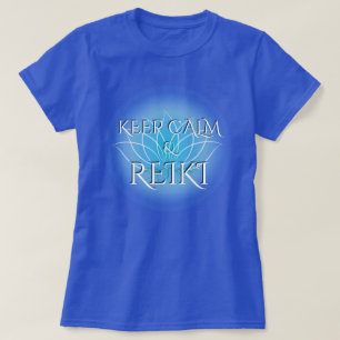 "Kalm houden & Reiki" met Lotus Flower T-Shirt