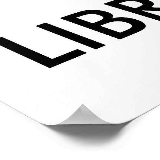 Kalm houden Vraag een Librarian Posters Sjabloon B (Hoek)