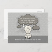 Kalm in het Storm Briefkaart (Voorkant / Achterkant)