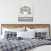Kalm in het Storm Canvas Afdruk (Insitu (Slaapkamer))