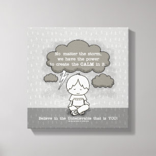 Kalm in het Storm Canvas Afdruk