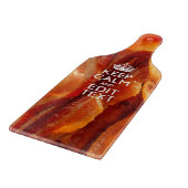 Kalm Jouw tekst houden op de grote bacterie Snijplank (Hoek)