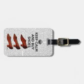 Kalm Koopschoenen houden Bagagelabel (Voorkant horizontaal)