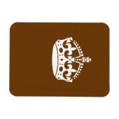 Kalm kuit op bruin houden magneet (Horizontaal)