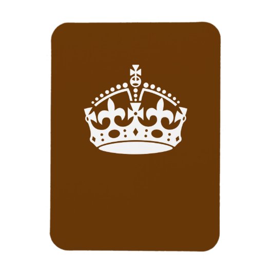 Kalm kuit op bruin houden magneet (Verticaal)