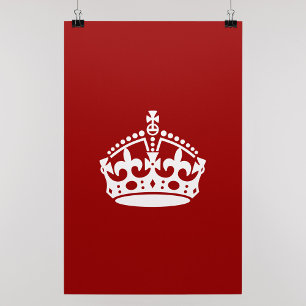 Kalm kuitkruit houden poster