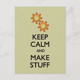 Kalm maken van spullen houden briefkaart