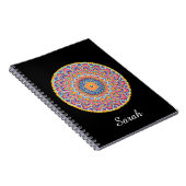 Kalm Mooie Kleurrijke Bloemen Mandala Notitieboek (Rechterzijde)